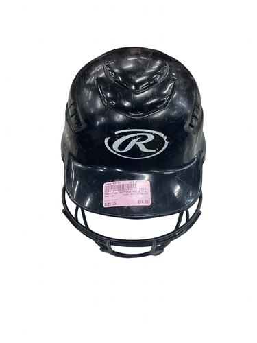 Used Rawlings BATTING HELMET Batting Helmet w/Mask Black One Size 11613-S000189711