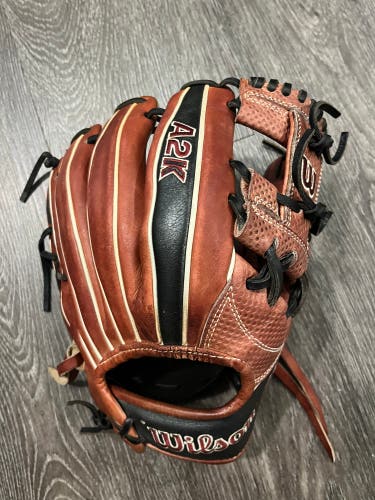 Wilson A2K 1787 RH Infield Baseball Glove 11.75" barely used