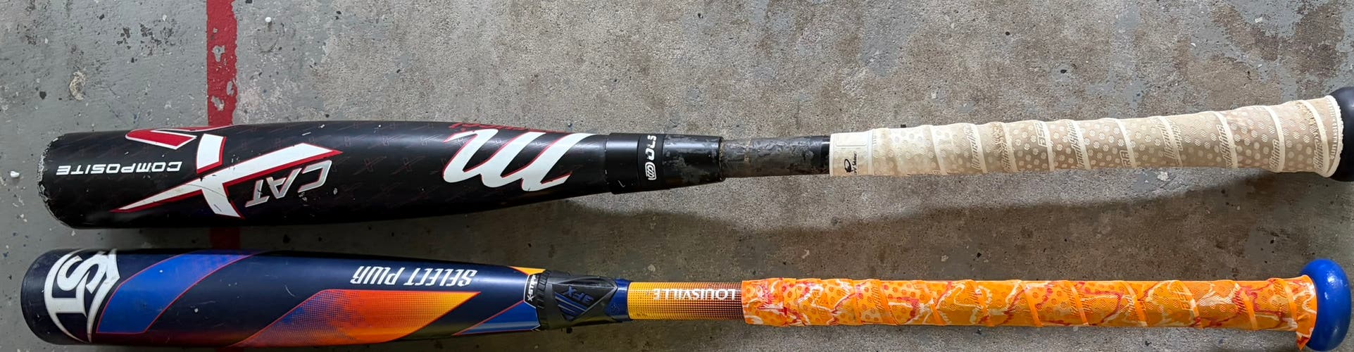 2025 Louisville Slugger Select PWR Hybrid BBCOR Certified Bat & Marucci CatX2 (-3) 28 oz 31" (Used)