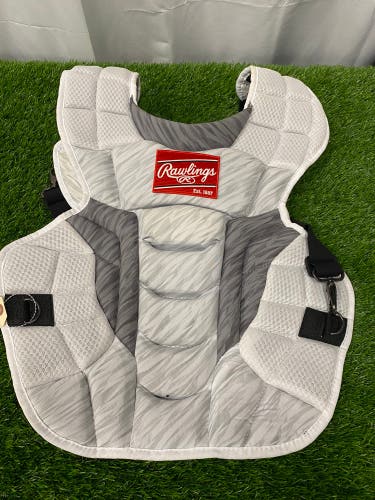 White Adult Rawlings Velo 2.0 Catcher's Chest Protector (New)
