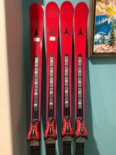 2026 Atomic Redster FIS GS 188 cm Racing Skis With Bindings Max Din 16 (New)- 2 pairs!