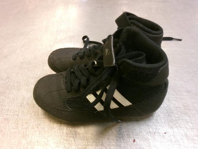 Used Adidas Wrestling Shoes Black Youth 11.0 11339-S000206744