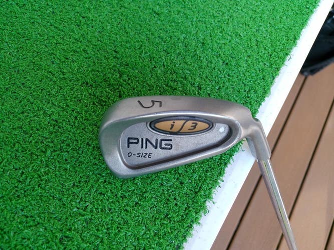 PING i3 O-Size 5-Iron White Dot w/ CUSHIN JZ Stiff Shaft