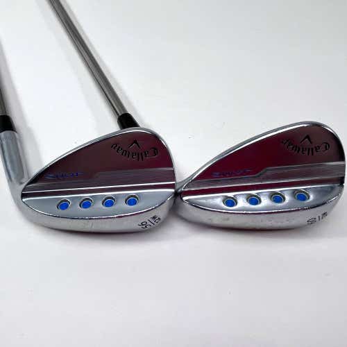 Callaway Jaws MD5 Platinum Chrome Wedge Set 56* 12 | 60* 12 UST Recoil Ladies RH