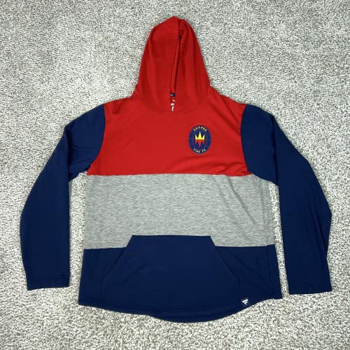 Chicago Fire FC Sweatshirt Mens XL Red MLS Soccer Fanatics Hoodie Lightweight