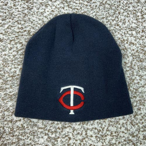 Minnesota Twins Hat Beanie Mens One Size Navy Blue MLB Baseball OTTO Knit Sport