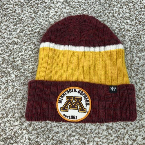 Minnesota Golden Gophers Beanie Mens One Size Maroon NCAA Football 47 Brand