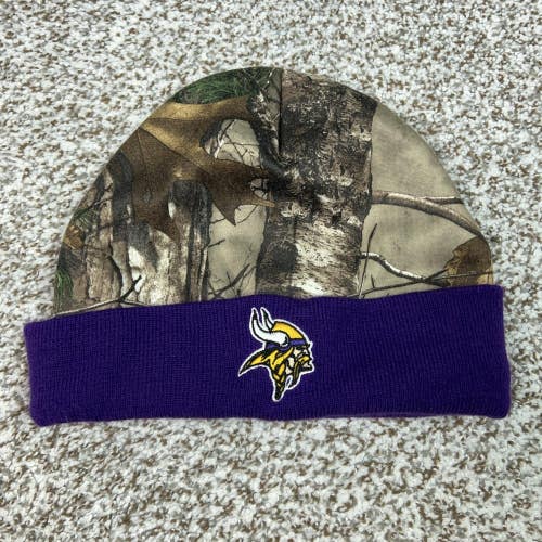 Minnesota Vikings Hat Beanie Mens One Size Camo NFL Football NFL Team Apparel