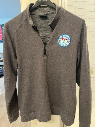 Team Illinois J-America 1/4 Zip Gray Large Men's (Used)