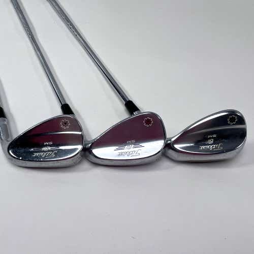 Titleist Vokey SM7 Tour Chrome Wedge Set 50* 12 | 54* 14 | 58* 12 TT Stiff RH