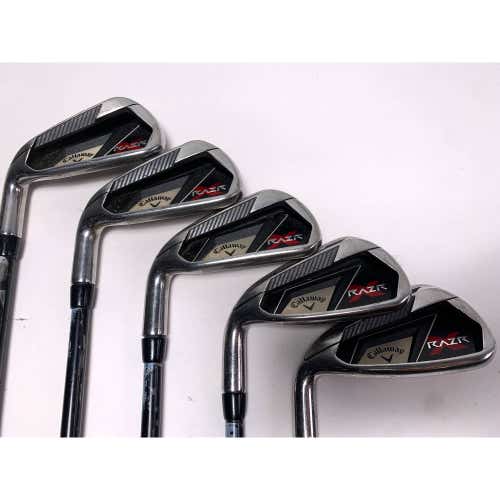 LEFTY Callaway Razr X Iron Set 5-9 Regular 75g LH