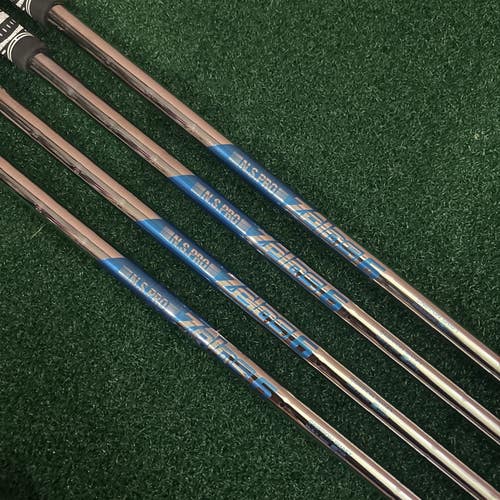 NSPro Zelos 6 Nippon Shaft Pulled Iron Shafts (4) Taper Tip