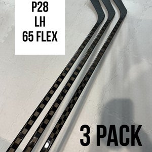 Senior(3x)Left P28 65 Flex 63” ProBlackStock™ Unbranded Pro Stock Nexus Hockey Sticks