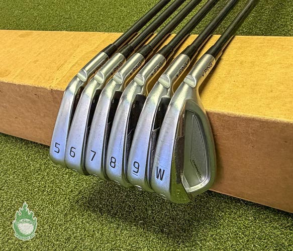 Used Ping Black Dot Blueprint S Forged Irons 5-PW MID 115g Stiff Steel Golf Set