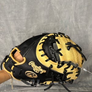 Black Rawlings Heart of the Hide RH Catcher's Baseball Glove 34" (Used)