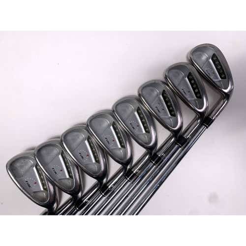 TaylorMade Rac OS Iron Set 3-PW Light Metal Stiff Steel Mens RH