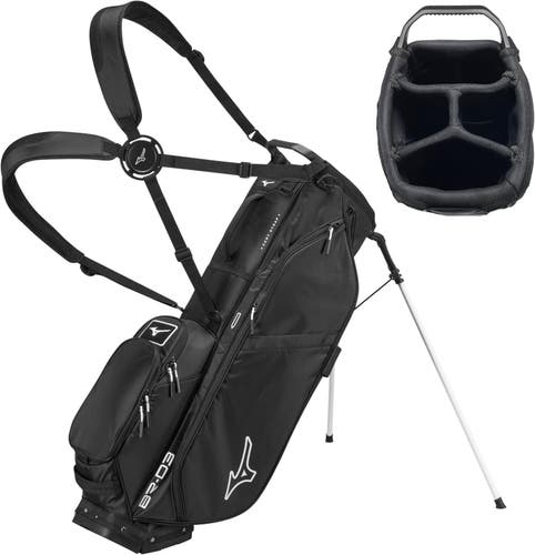 NEW 2026 Mizuno BR-D3 Black/White Golf Stand/Carry Golf Bag