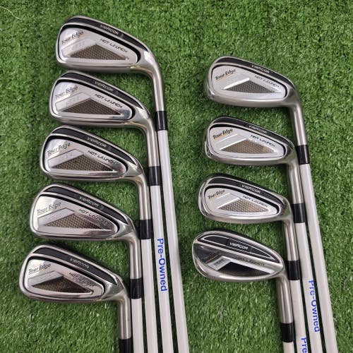 Tour Edge Hot Launch E525 Iron Set 4-PW AW SW(54) Helium 45g Ladies Graphite RH
