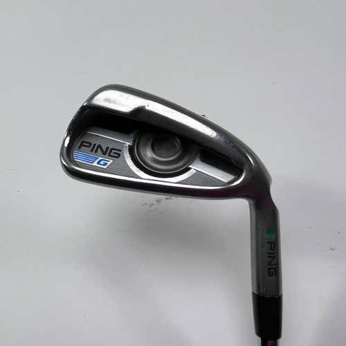 Ping G 2016 Single 7 Iron Green Dot 2* Up AWT 2.0 Stiff Steel Mens RH