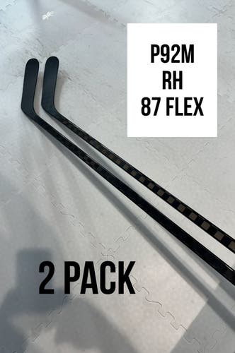 Senior(2x)Right P92M 87 Flex 67” ProBlackStock™ Unbranded Blackouts Pro Stock Nexus Hockey Sticks