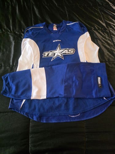 CCM Edge Pro Stock Texas Stars AHL Practice Jersey - Size 58 (MIC) + Free Bonus Sock