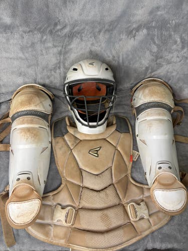 White Intermediate Easton Jen schro Catcher's Combo (Used)