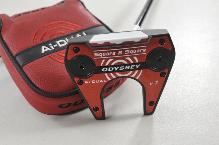 Odyssey Ai-DUAL Square 2 Square #7 34" Putter SL 120 Steel with Cover #227020
