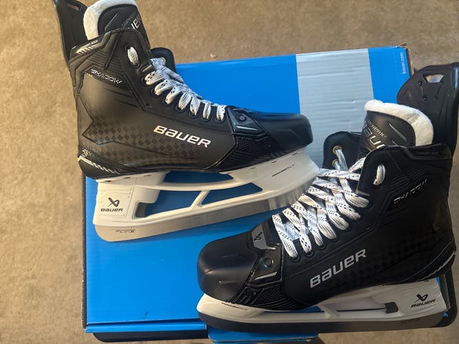 New Senior Bauer 11 Fit-2Supreme Shadow Hockey Skates