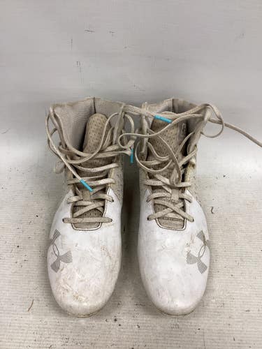 Used Under Armour LAX Cleats Mens White Senior 6.5 11851-S000052082