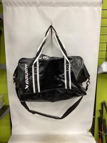 Used Bauer LEATHER Youth Hockey Carry Bag Black 11851-S000052037
