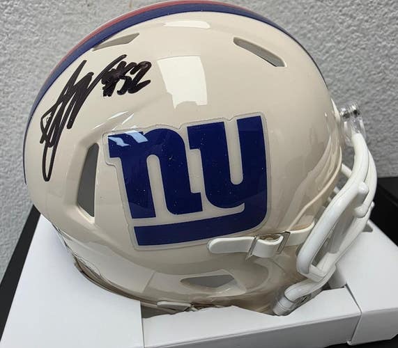 Giants ARVELL REESE Signed Auto Autographed Mini RETRO Helmet FANATICS