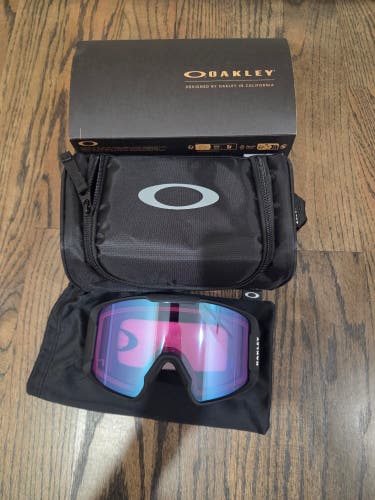 Oakley LINE MINER L Ski Goggles Large Black/ Prizm Iced Iridium (Blue)