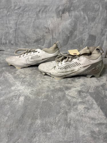 White Men's Size M 9.5 (W 10.5) Adult Nike Vapor 360 speed High Top Cleats Molded Cleats (Used)
