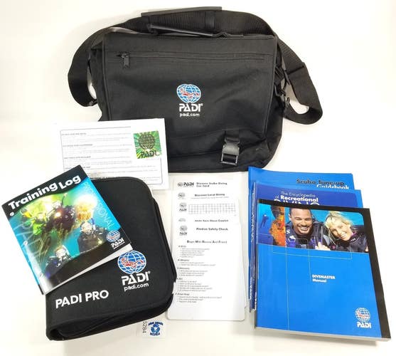 PADI DiveMaster Complete Crew Pak Pack with Decal & Bag Scuba Dive