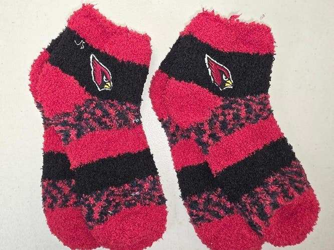 ST35 Mens NFL ARIZONA CARDINALS Crew Socks Lot of 2 Pair MEDIUM 5-10 New