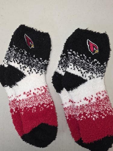 ST38 Mens NFL ARIZONA CARDINALS Crew Socks Lot of 2 Pair MEDIUM 5-10 New