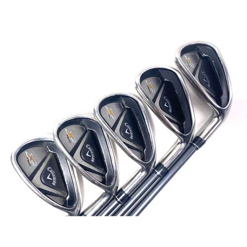Callaway X2 Hot Iron Set 5-PW 55g Senior Graphite Mens RH