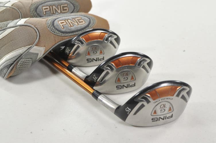 Ping G10 15*, 21*, 28* Hybrid Set Regular Flex Right TFC129 Graphite  # 222314