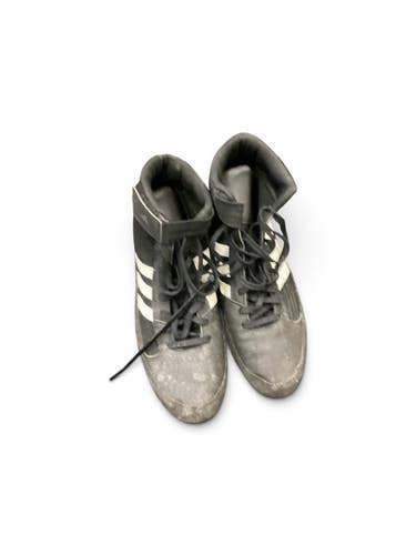 Used Adidas Wrestling Shoes Black Youth 10.5 11846-S000110262
