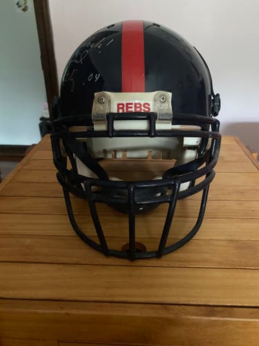 Game Worn Ole Miss Helmet 2004 Signed