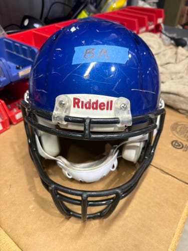 USED RIDDELL SPEED ADULT HELMET - MEDIUM - ROYAL BLUE METALLIC - REJECT