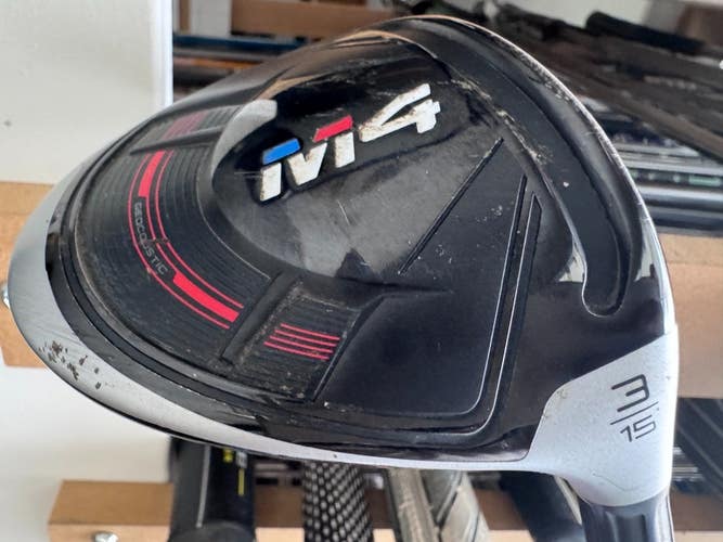 TaylorMade m4 15 (3) Fairway Wood Fujikura Atmos Stiff Flex Graphite 0301