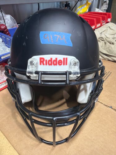 USED RIDDELL SPEED ADULT HELMET - LARGE - FLAT BLACK