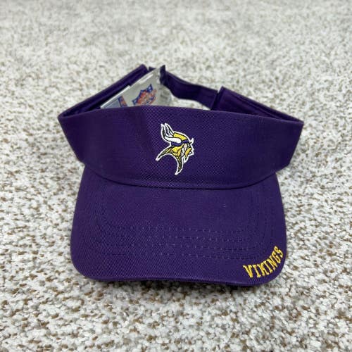 Minnesota Vikings Hat Visor Strap Back Purple NFL Football Mens Game Day New