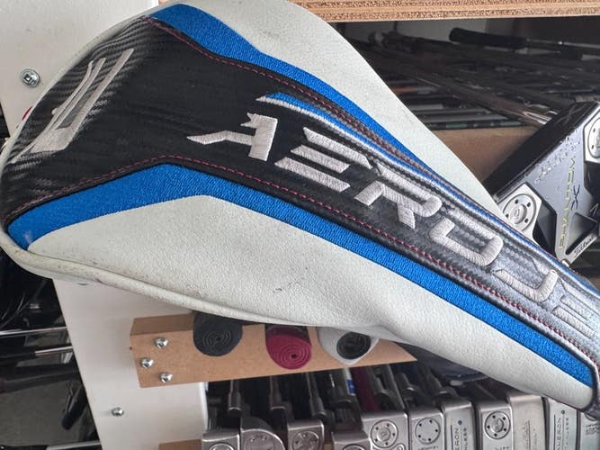 Cobra Aerojet White and Gray Driver Head Cover Good Condition 0307