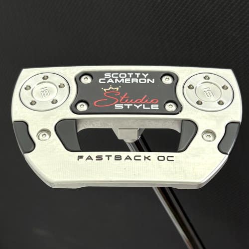 SCOTTY CAMERON STUDIO STYLE FASTBACK OC PUTTER (34) + HEADCOVER