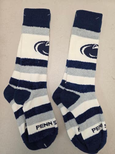 ST7 Mens NCAA PENN STATE NITTANY LIONS PSU Crew Socks Lot of 2 Pair MEDIUM New