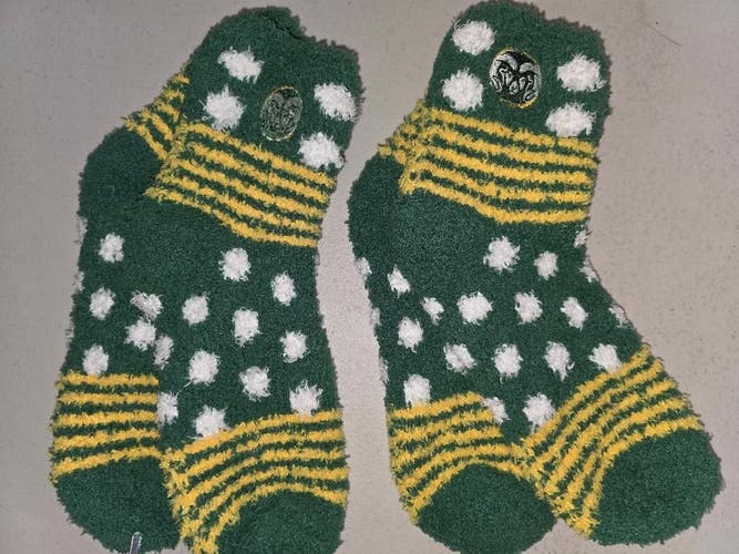 ST2 Mens NCAA COLORADO STATE RAMS Crew Socks Lot of 2 Pair MEDIUM New