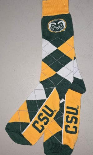 ST3 Mens NCAA COLORADO STATE RAMS Crew Socks One Size Fits Most FREE SHIPPING