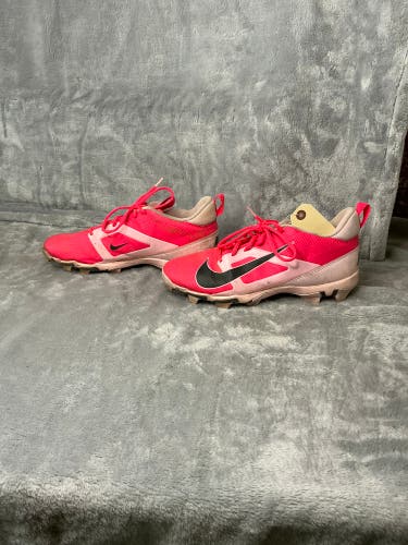 Pink Men's Size M 11.5 (W 12.5) Adult Nike Alpha Huarache Elite Low Top Footwear Molded Cleats (Used